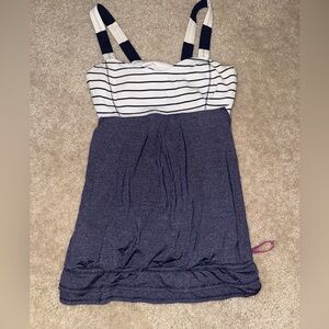 Lululemon Rest Less Quiet Stripe Bra Tank Top - Size 8